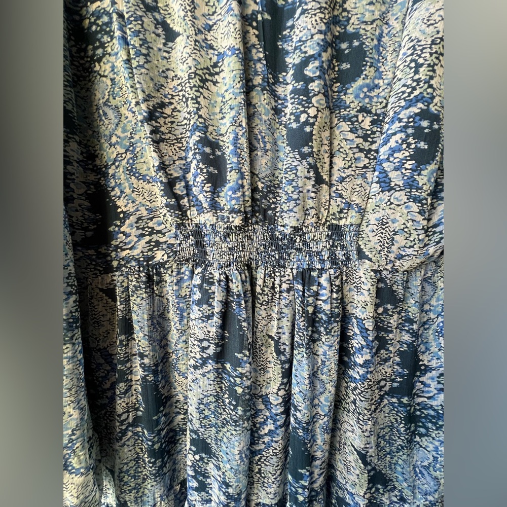 Joie - NWT - XL - Long Sleeve Dress - Blue “Parisian Paisley” Maxi dress - Picture 12 of 13